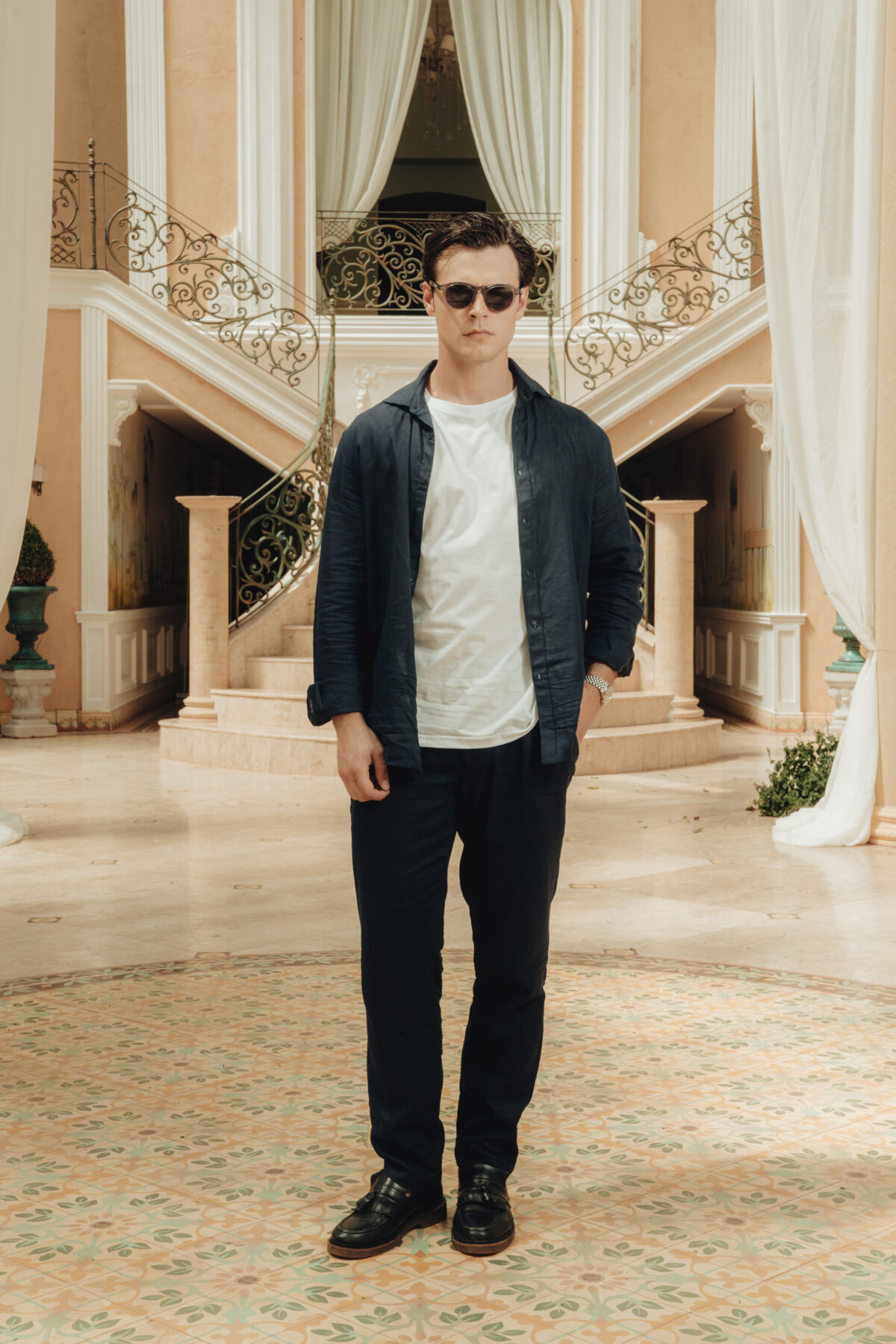 Linen Shirt - River Blue