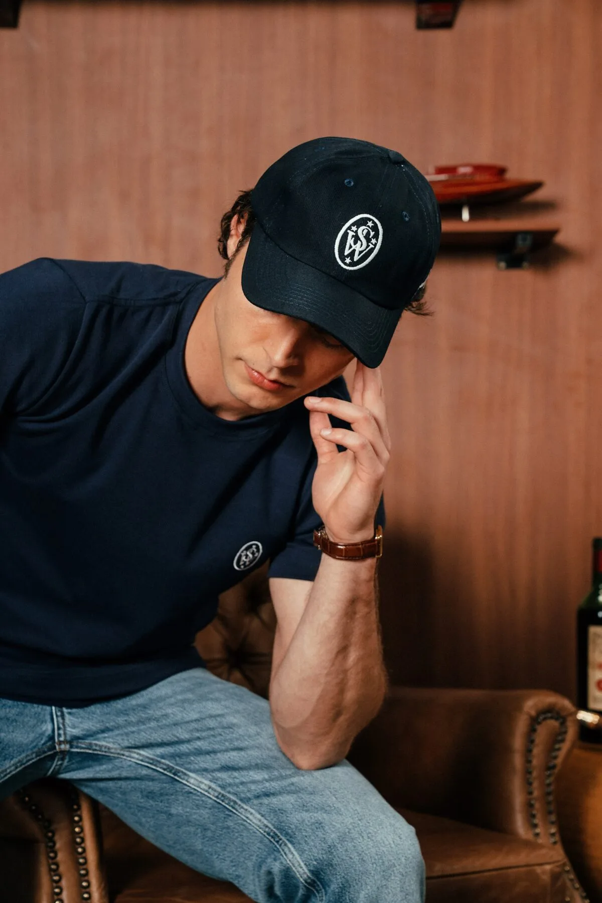 Soulwing Monogram Tee - Navy Blue