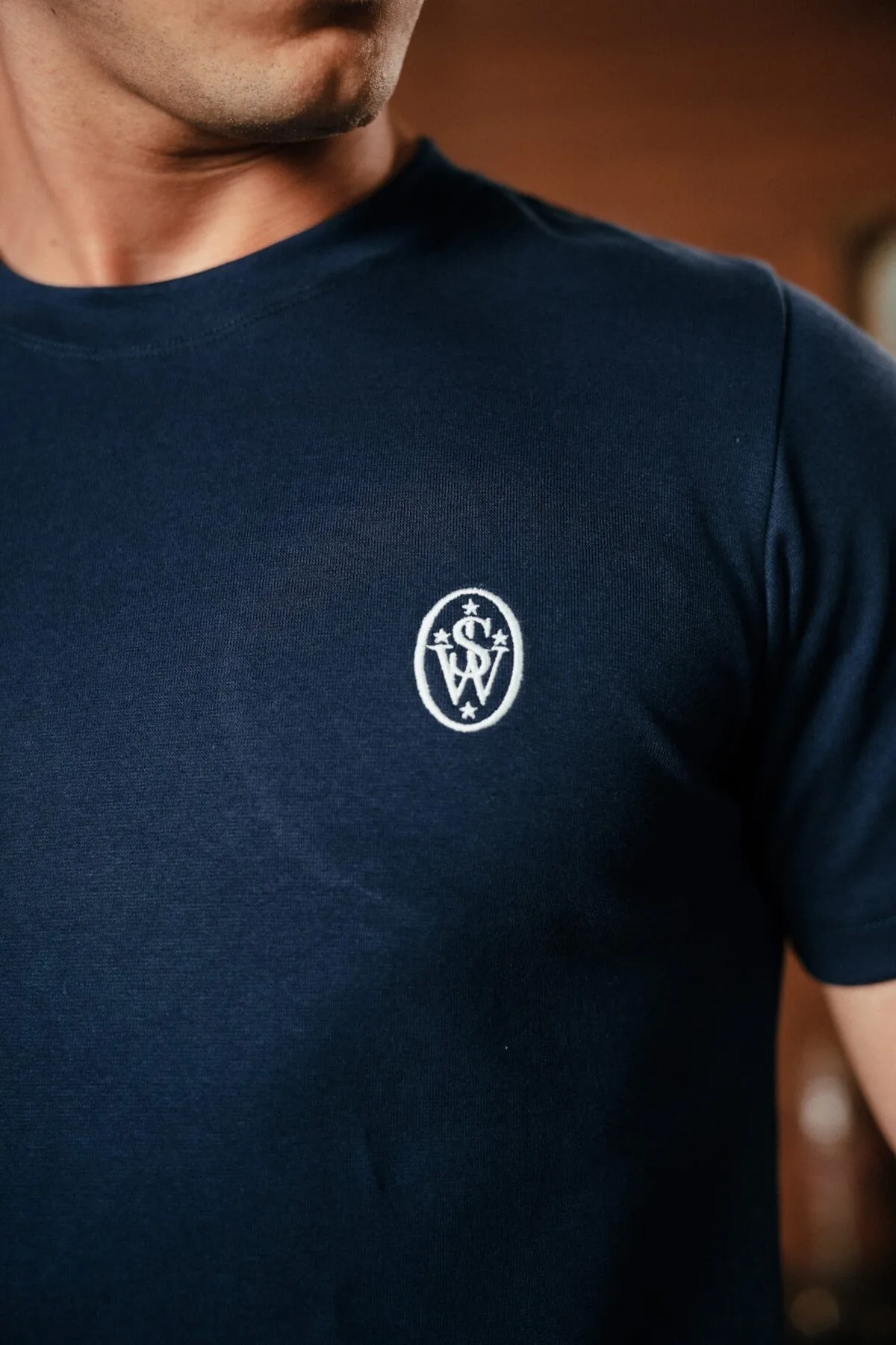 Soulwing Monogram Tee - Navy Blue