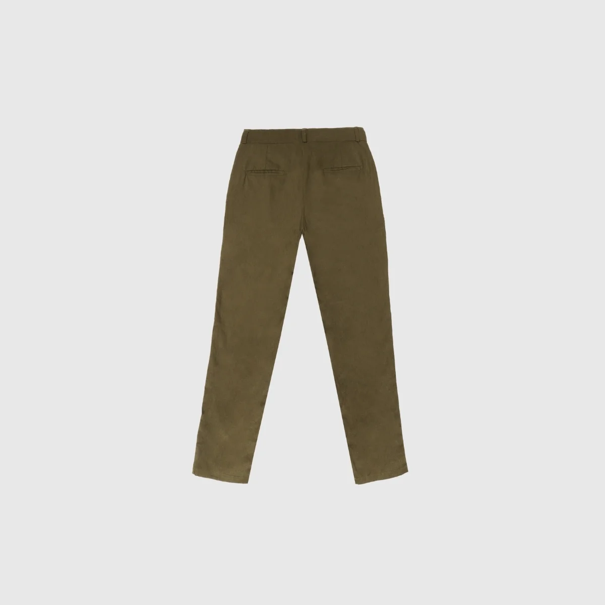 Linen Trousers - Olive Green